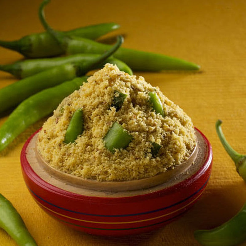 Green Chilli Powder(With-Ghee)